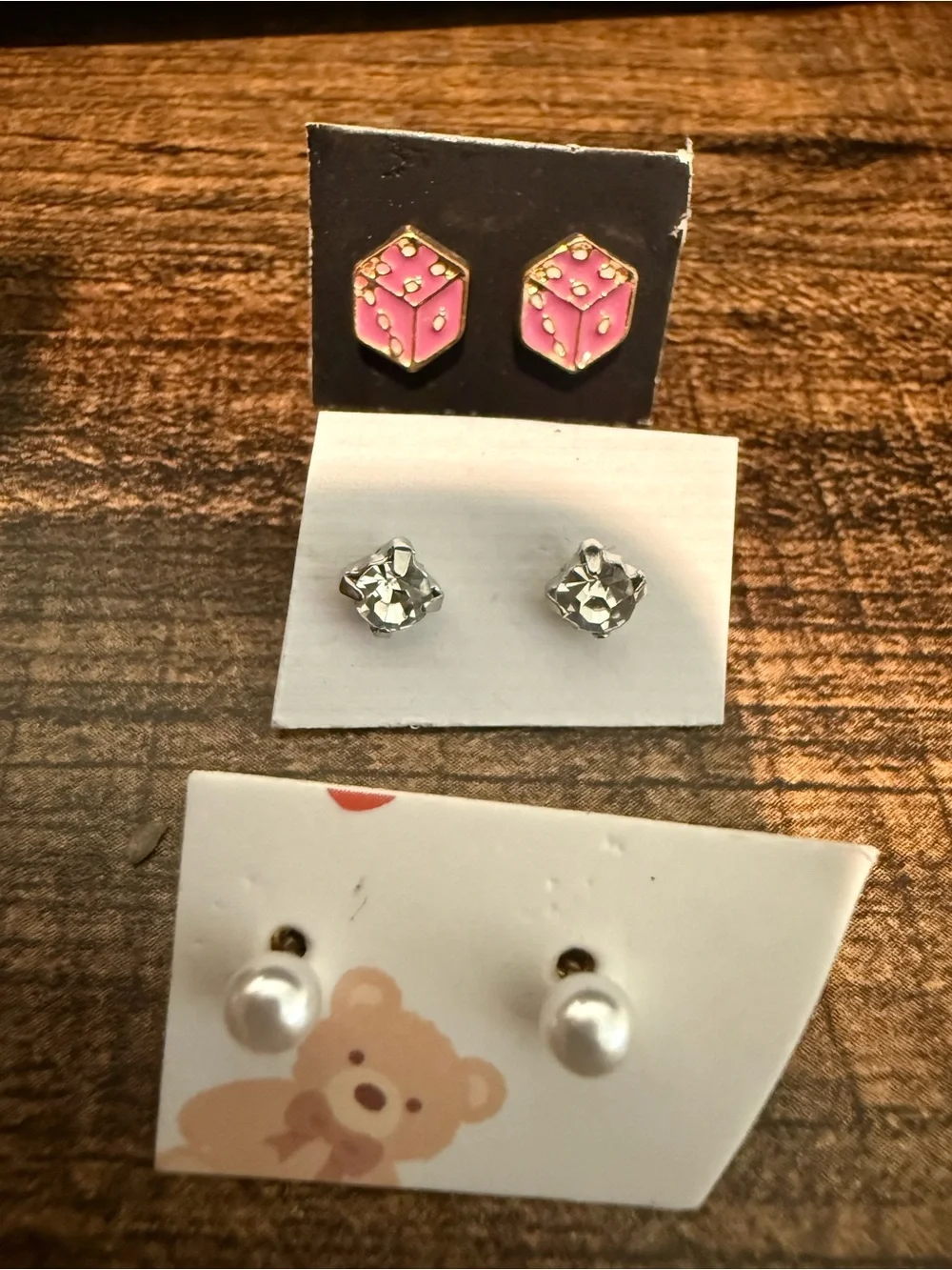 Pack of 3 Stud Earrings